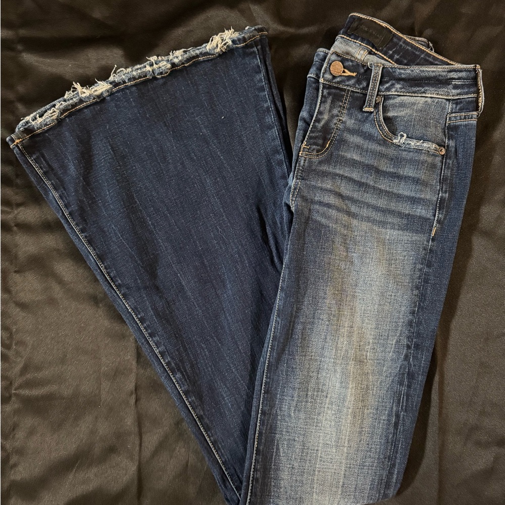 Just Black Dark Blue Flare Jeans